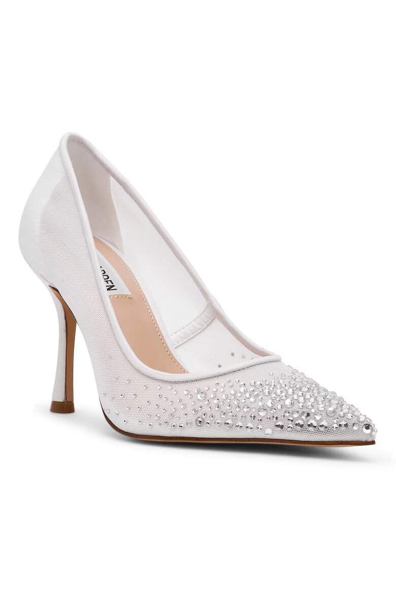 Steve Madden Текстилни обувки Chantelle с декоративни камъни Мръснобял