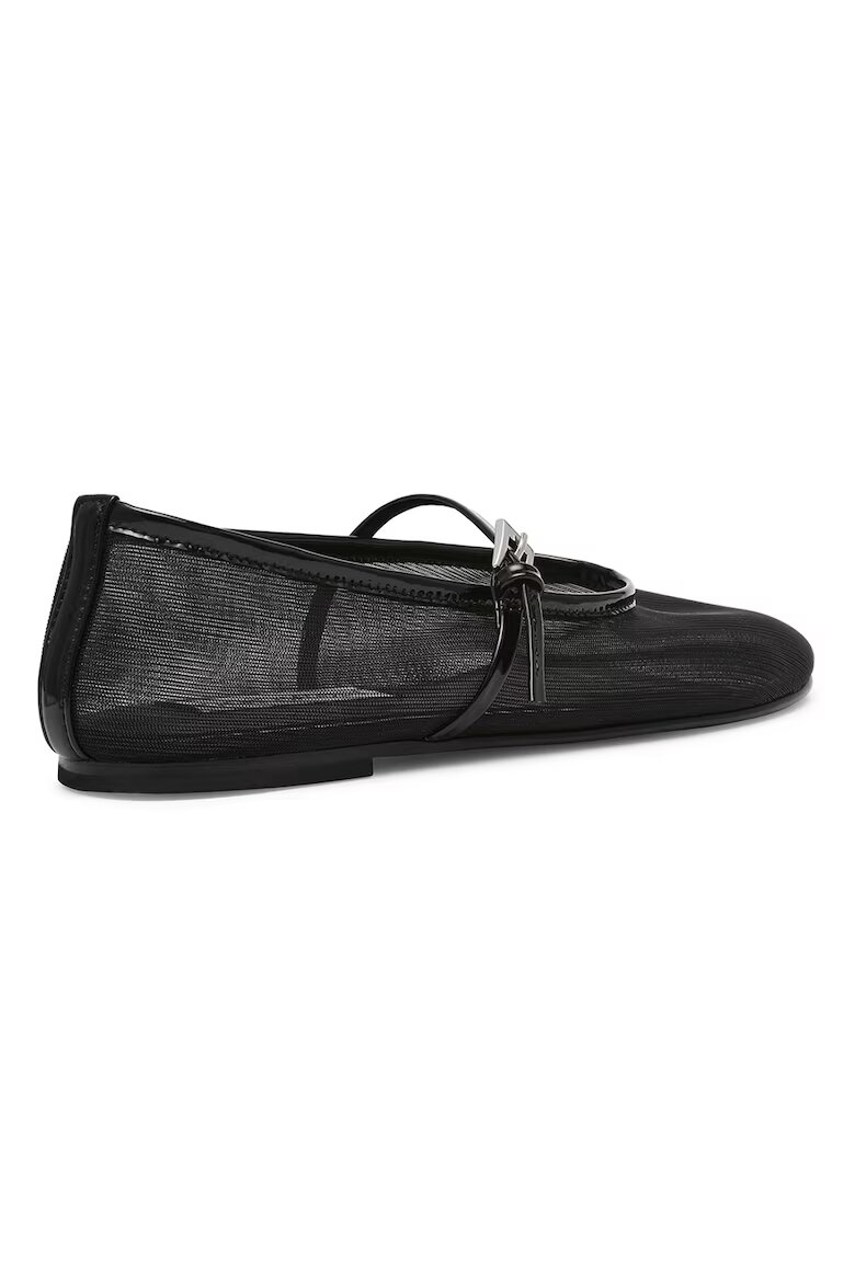 Steve Madden Текстилни пантофки с тока Черен/Прозрачен
