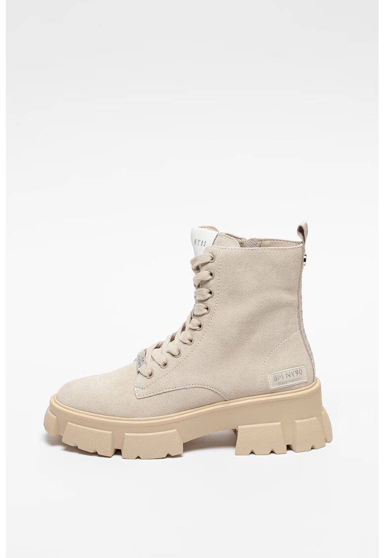 Steve Madden Велурени боти Tanker с масивна подметка