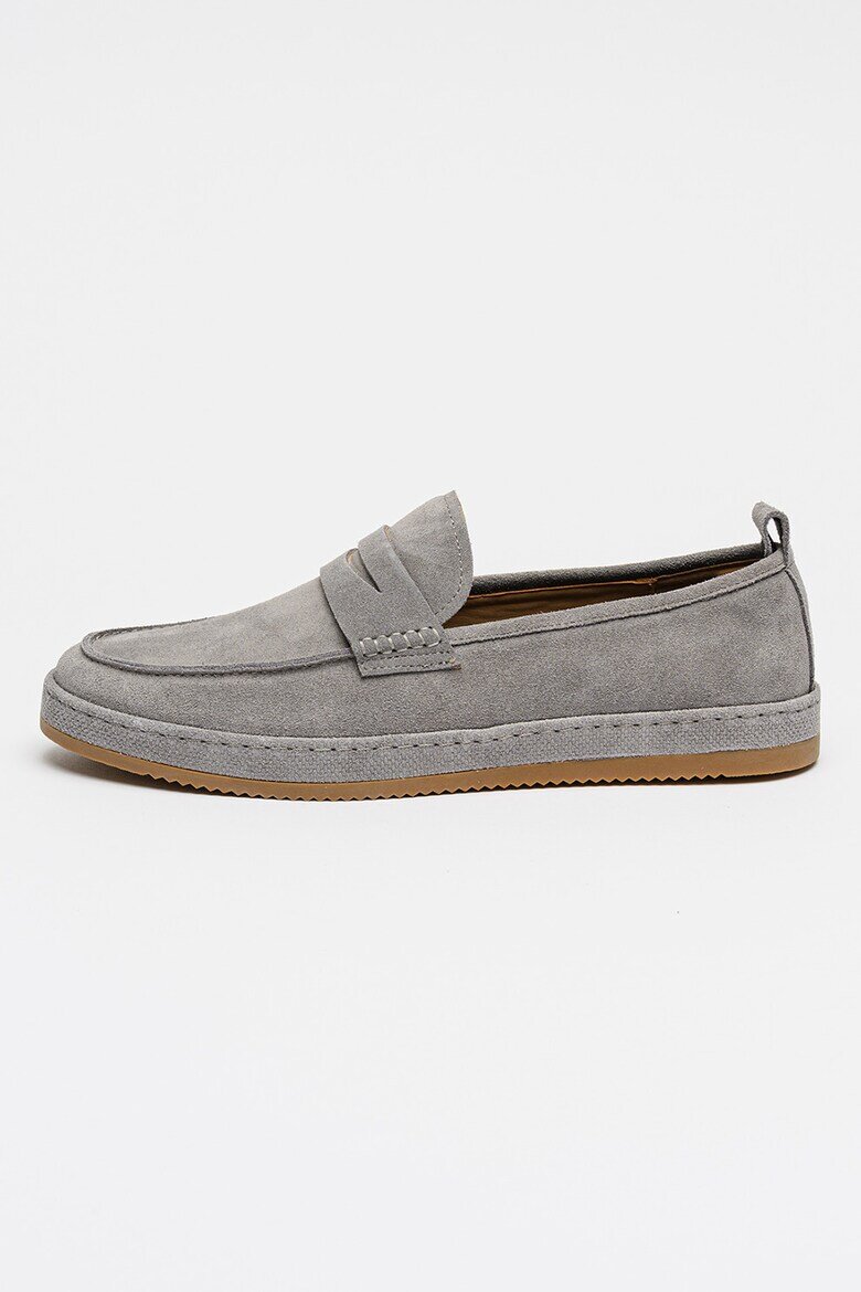 Steve Madden Велурени мокасини Answer Сив