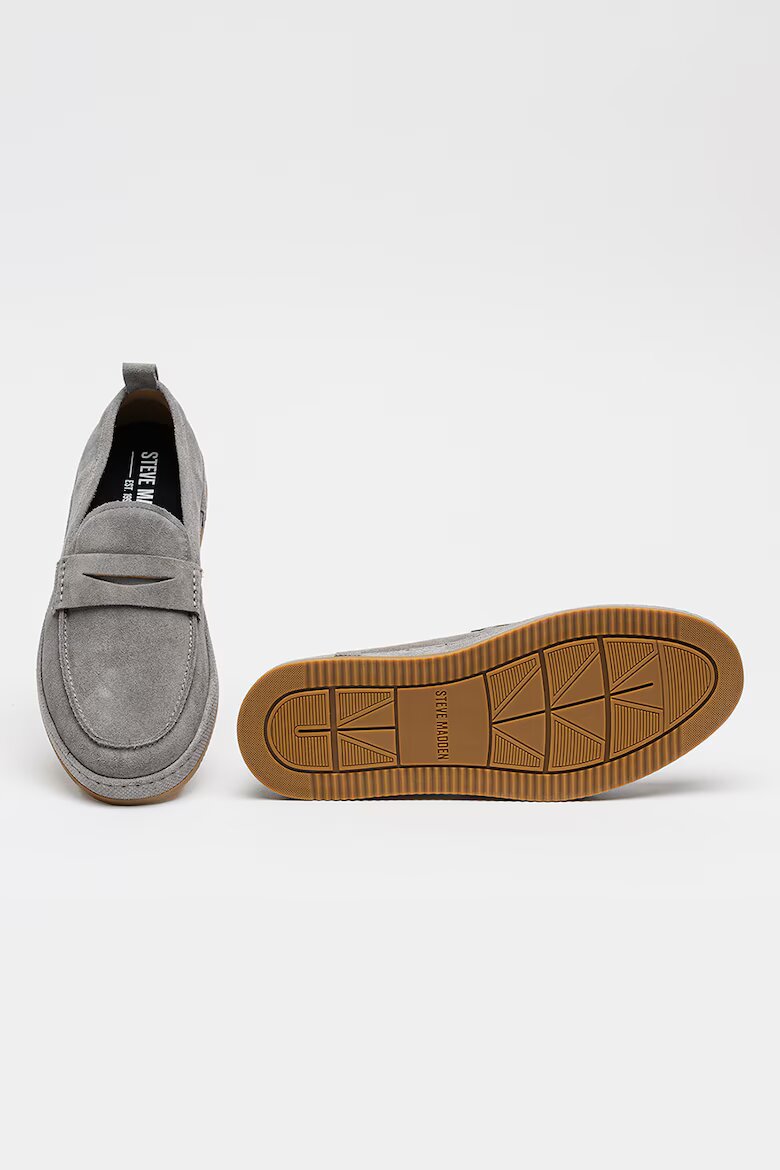 Steve Madden Велурени мокасини Answer Сив