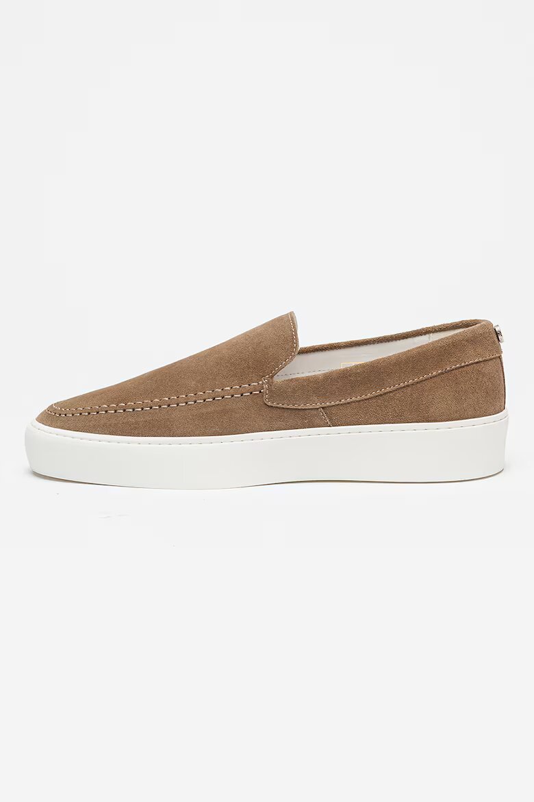 Steve Madden Велурени мокасини Leyton Тъмнокафяв
