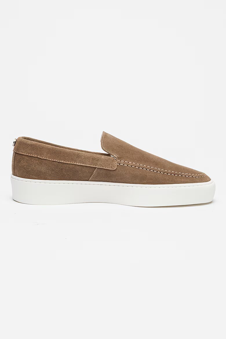 Steve Madden Велурени мокасини Leyton Тъмнокафяв