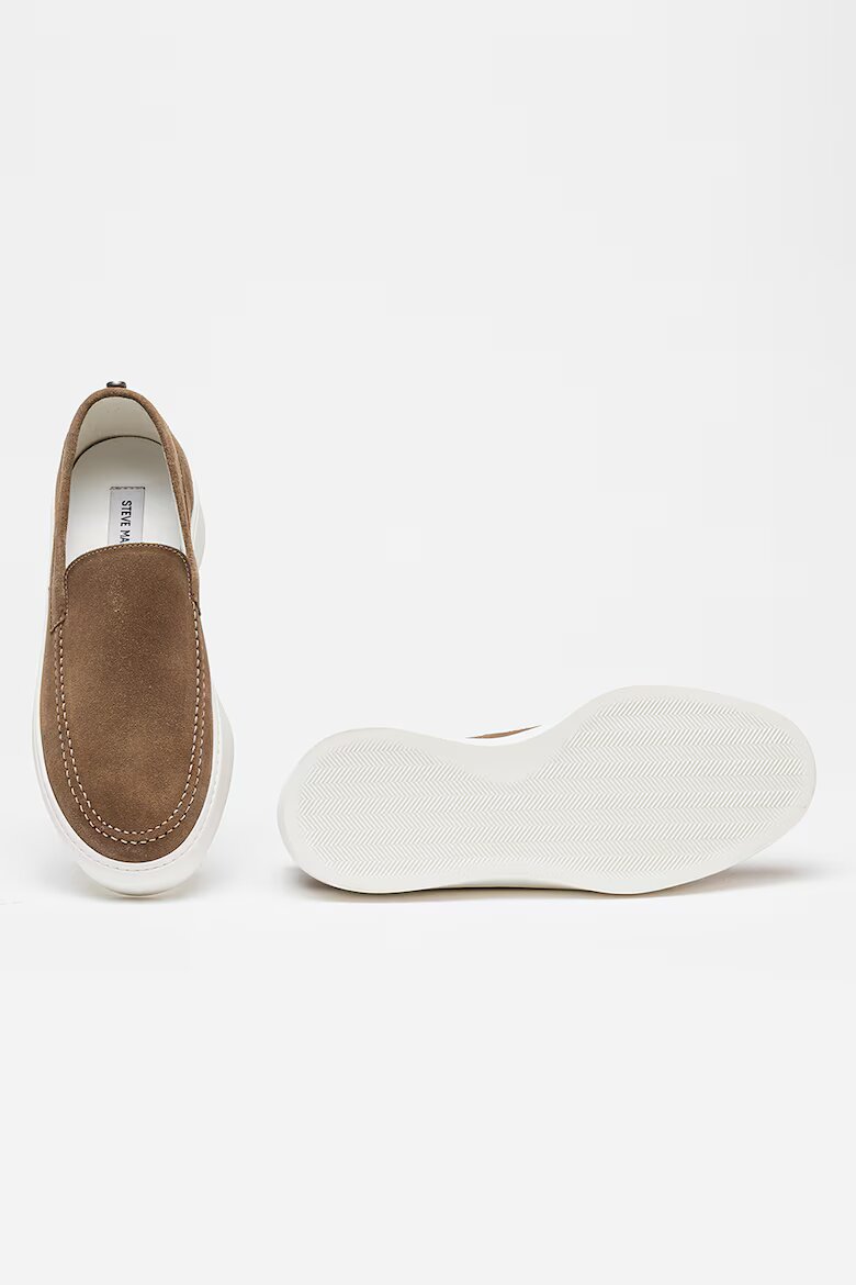 Steve Madden Велурени мокасини Leyton Тъмнокафяв