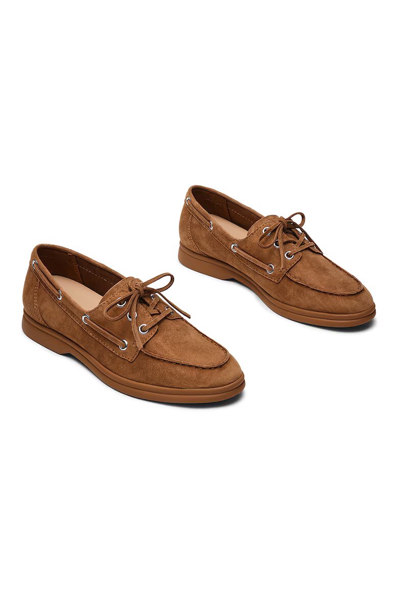 Steve Madden Велурени мокасини Ports Светлокафяв