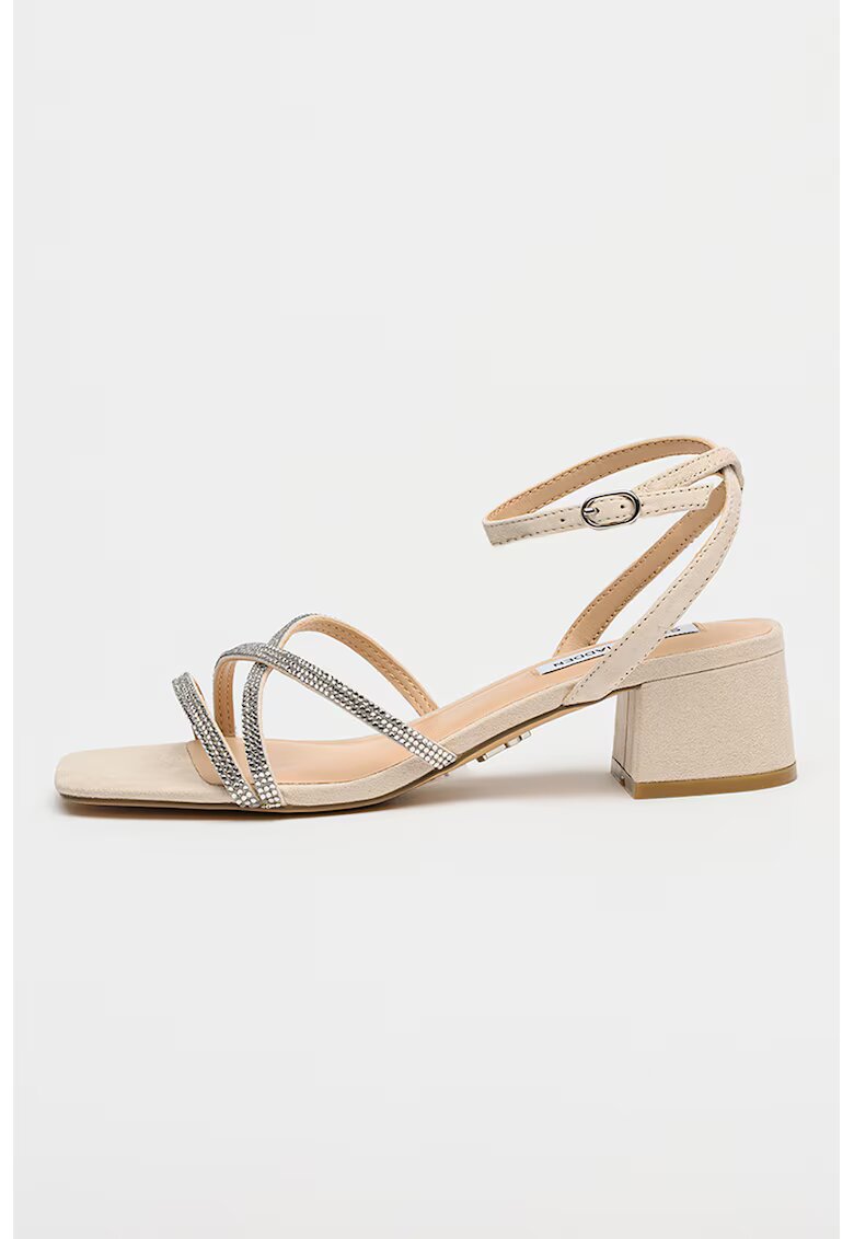 Steve Madden Велурени сандали Gabby с декоративни камъни