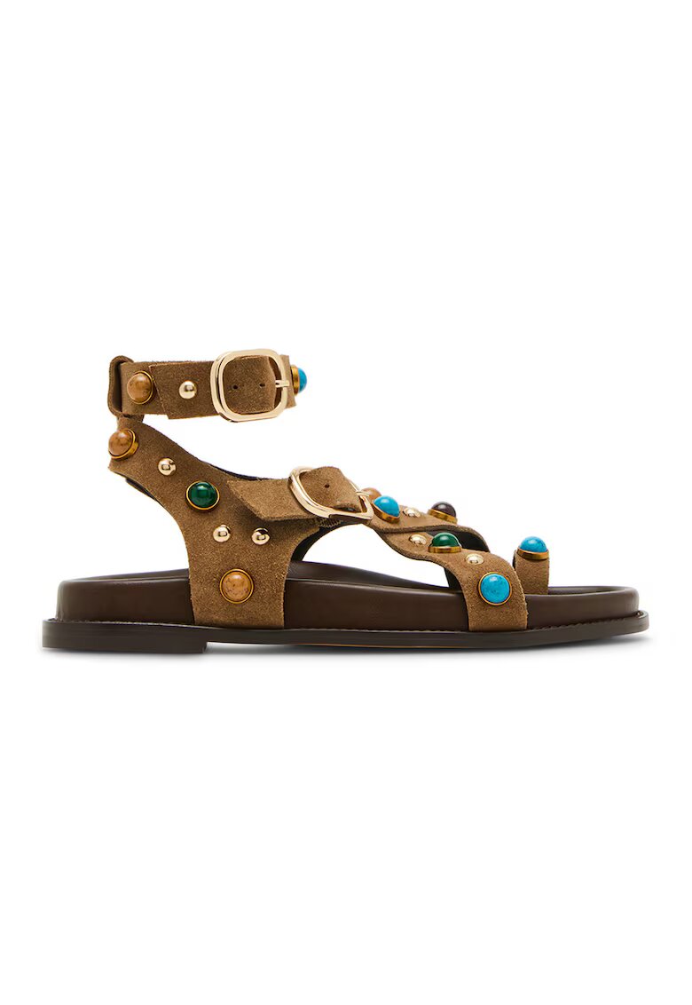 Steve Madden Велурени сандали с мъниста