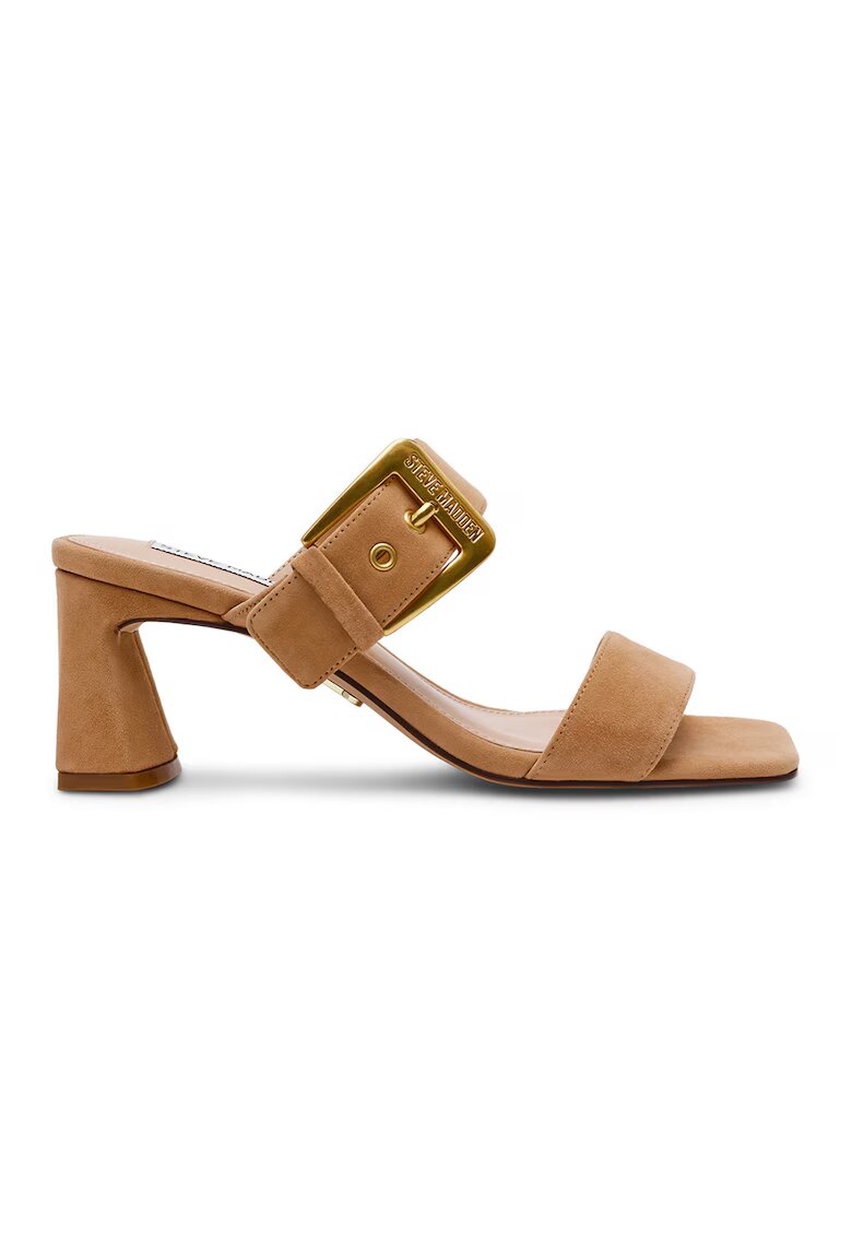 Steve Madden Велурени сандали Toriann с тока - Бежов