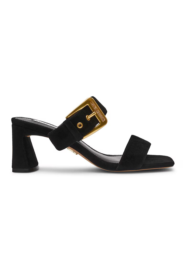 Steve Madden Велурени сандали Toriann с тока - Черен