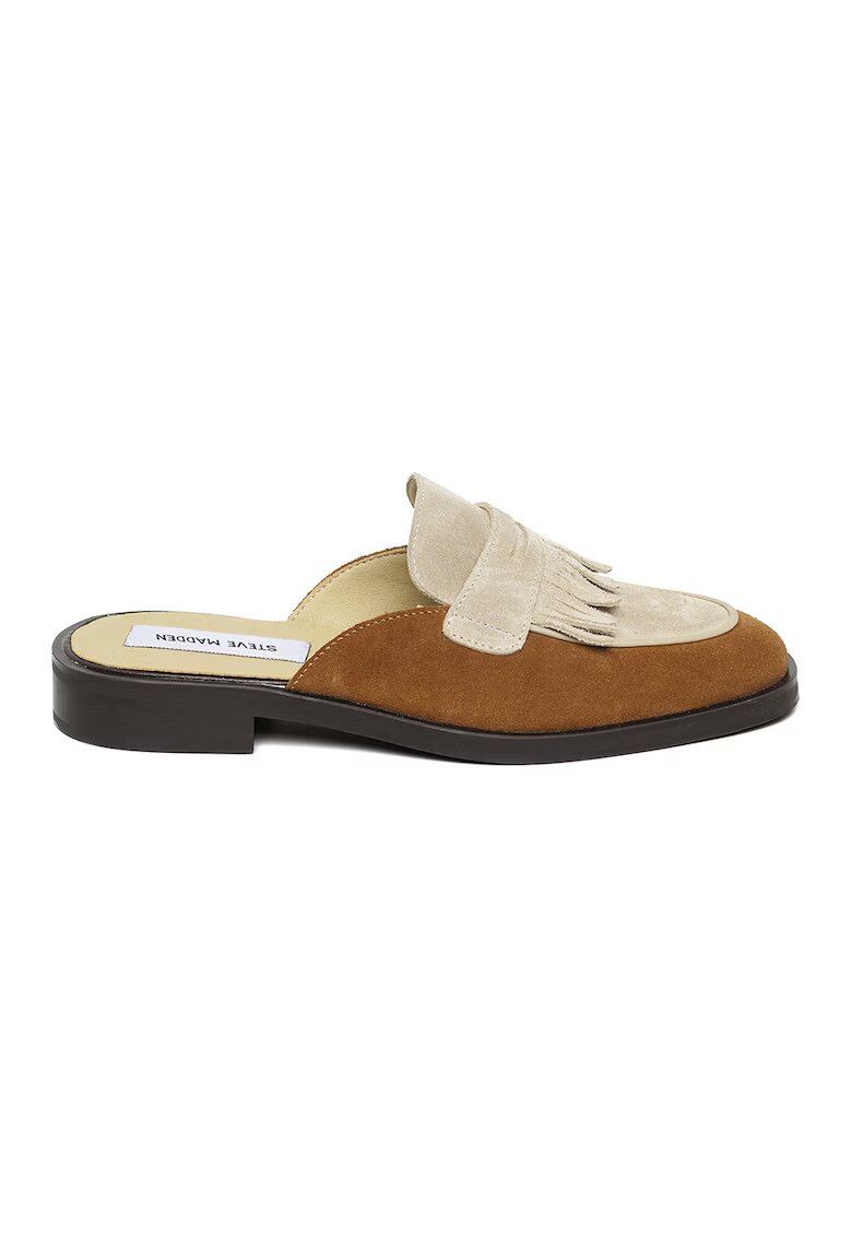 Steve Madden Велурено сабо Nannette с ресни - Бежов/Карамел