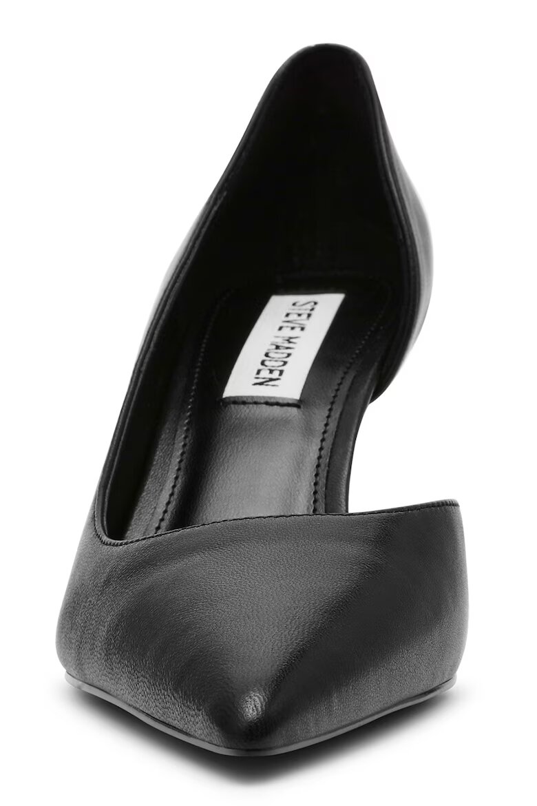 Steve Madden Заострени кожени обувки Черен