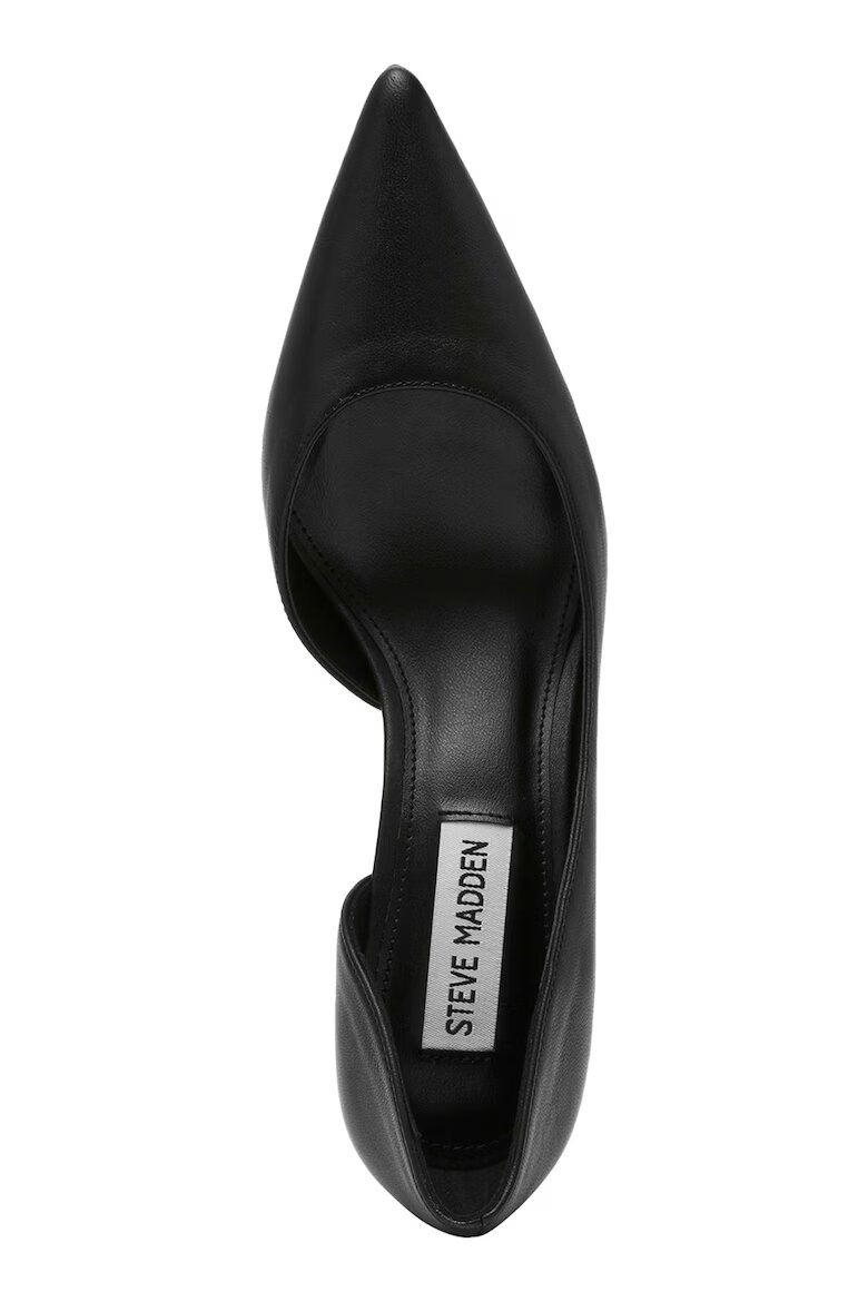 Steve Madden Заострени кожени обувки Черен