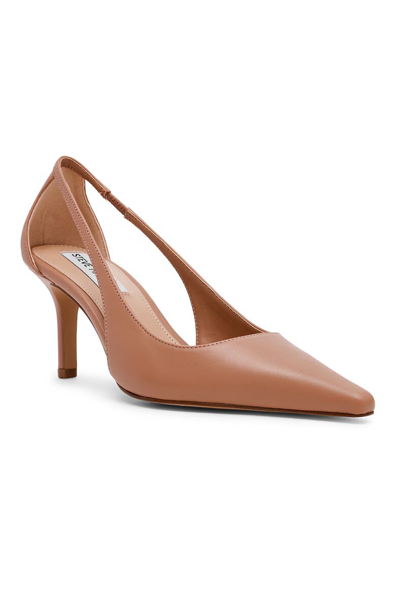 Steve Madden Заострени кожени обувки с отвори Розова сьомга