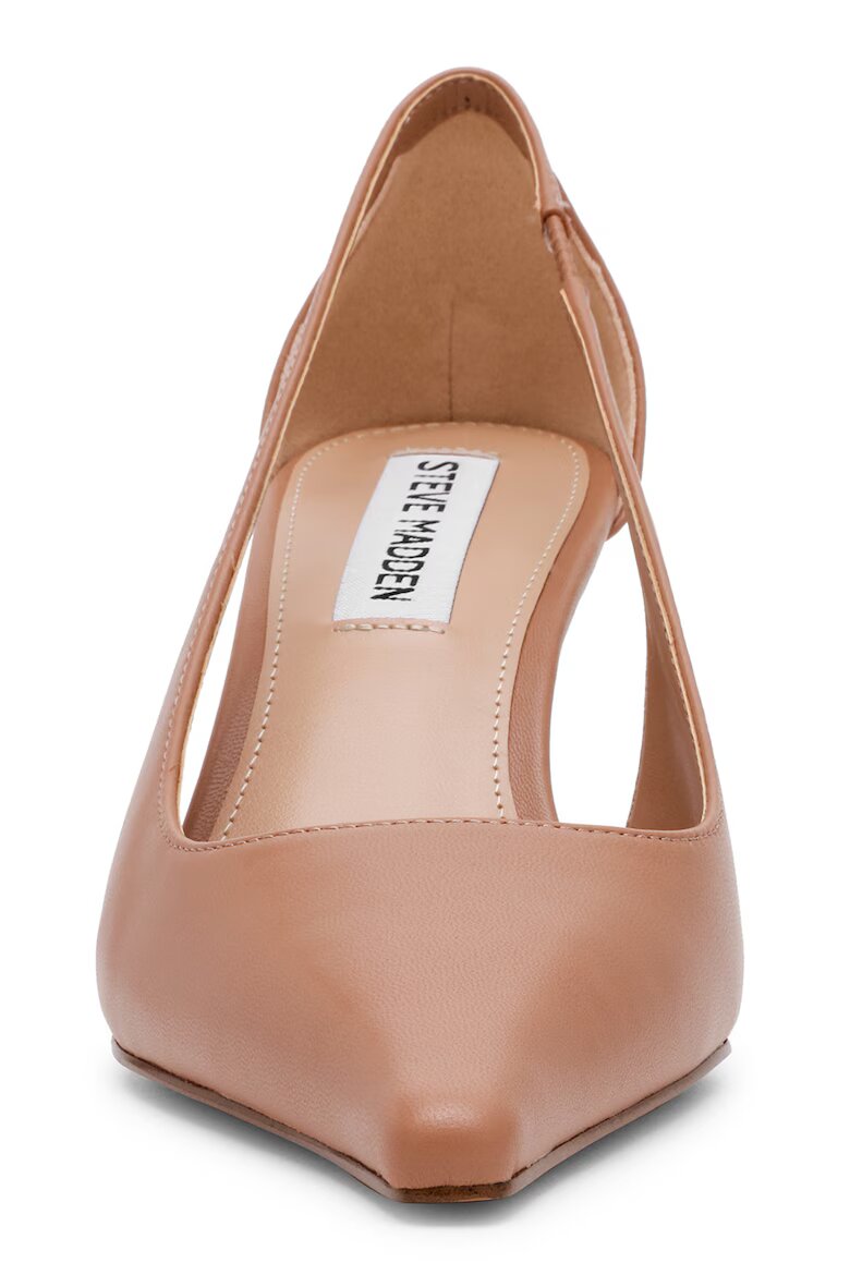 Steve Madden Заострени кожени обувки с отвори Розова сьомга