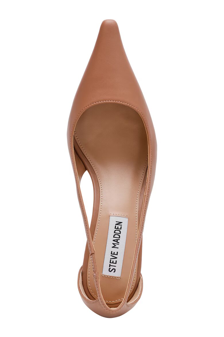 Steve Madden Заострени кожени обувки с отвори Розова сьомга