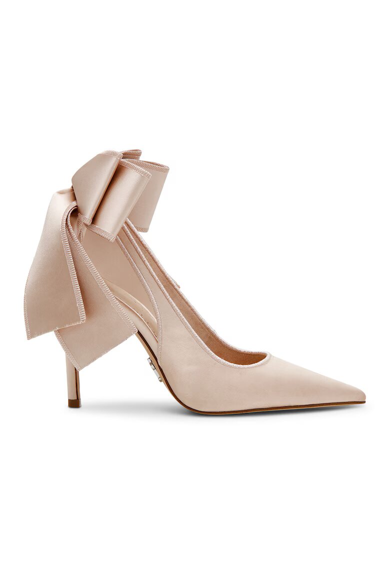 Steve Madden Заострени обувки Teacup с панделка - Крем