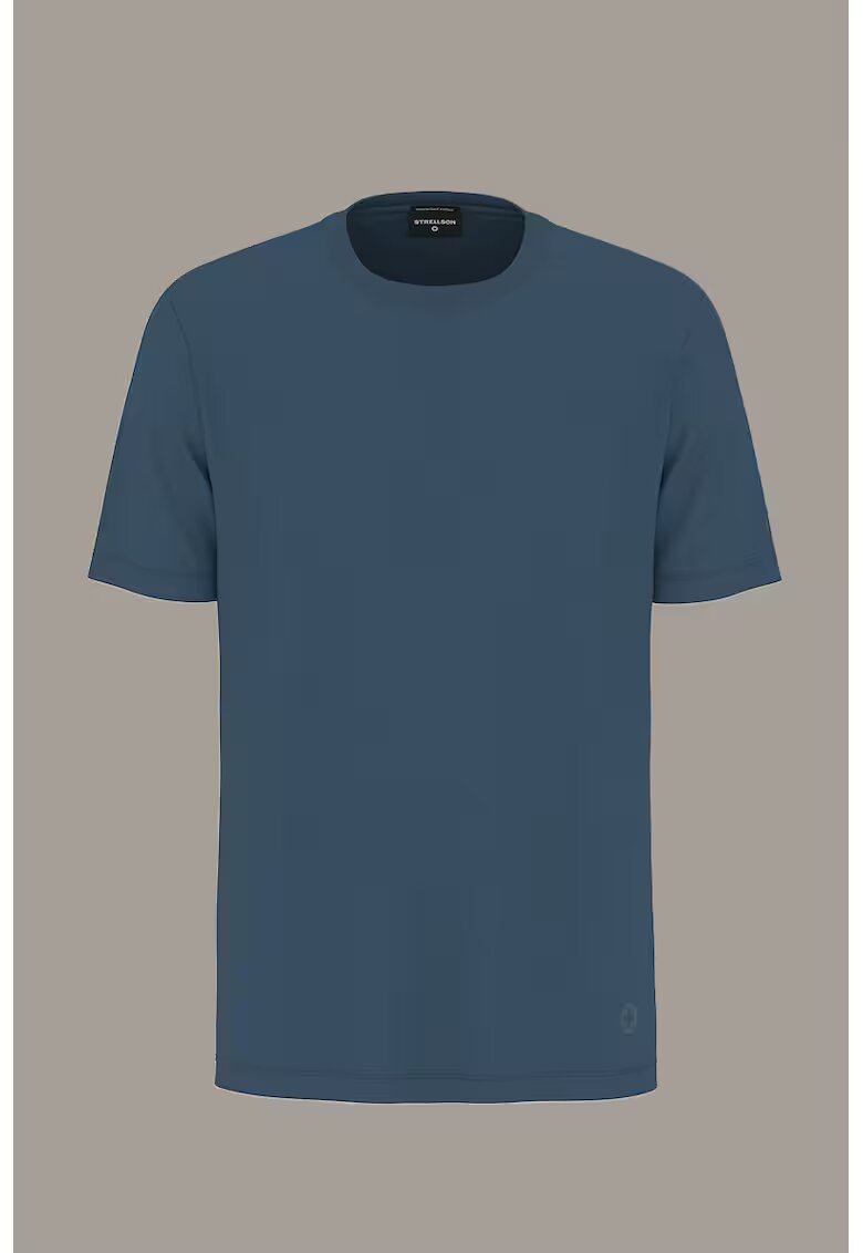 Strellson Тениска Regular Fit с кръгло деколте 30041304 - Син