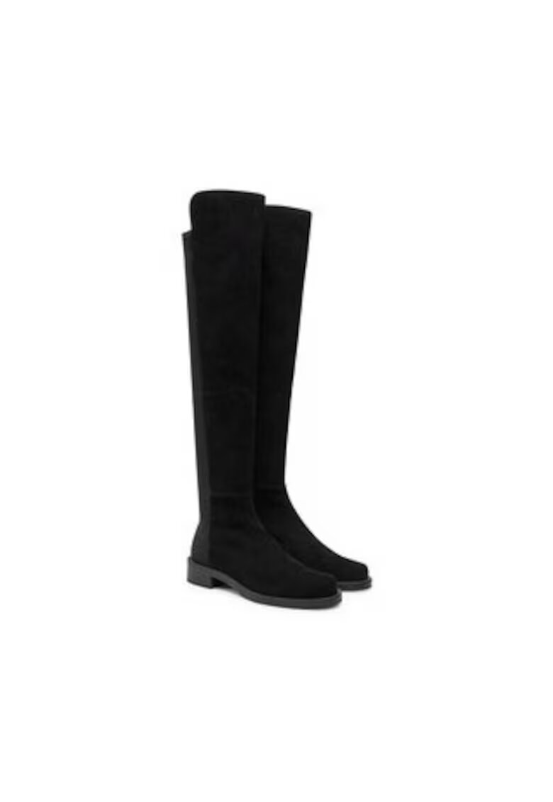 Stuart Weitzman Дамски ботуши 5050 Bold Boot - естествена кожа - черни