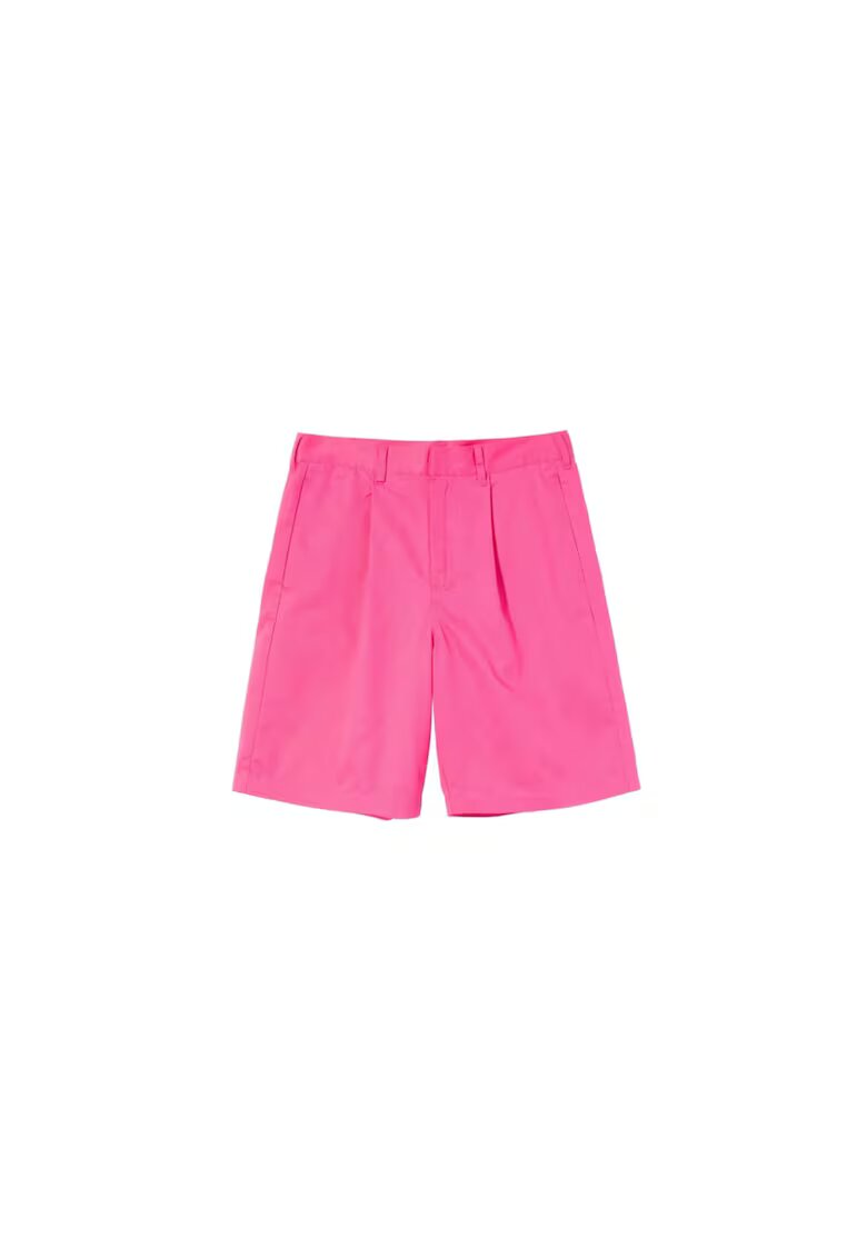 STUeSSY Дамски къси панталони - STUSSY - Lee Baggy Collection - Памук - Розови -