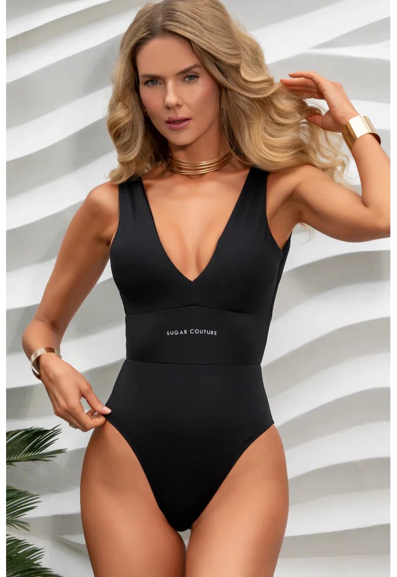 Sugar Couture Цял бански костюм The Signature Brazilian Body" с V-образно деколте - "