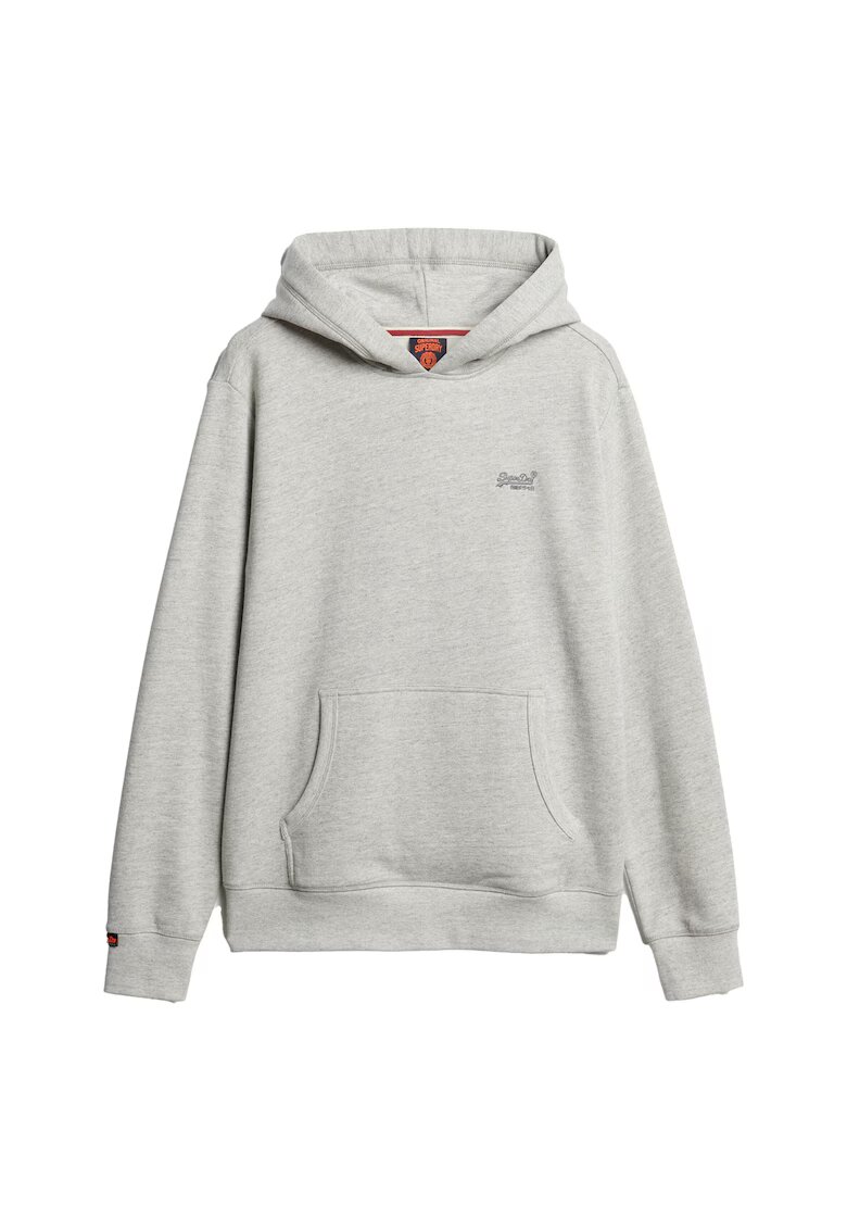 Superdry  Co Худи с джоб кенгуру - Светло сив