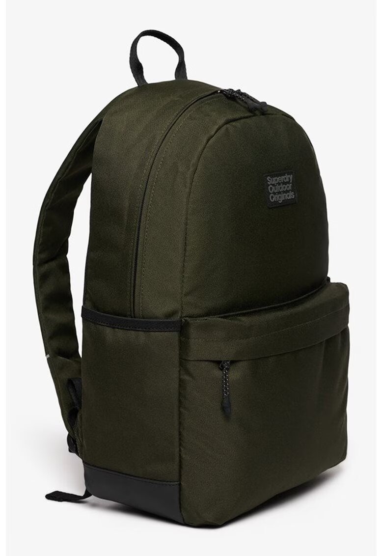 Superdry  Co Раница Classic Patch Montana с джоб - Черен/Тъмнозелен