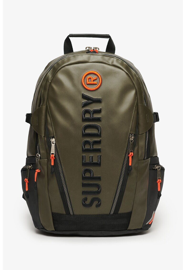 Superdry  Co Унисекс раница с голямо лого - Черен/Каки