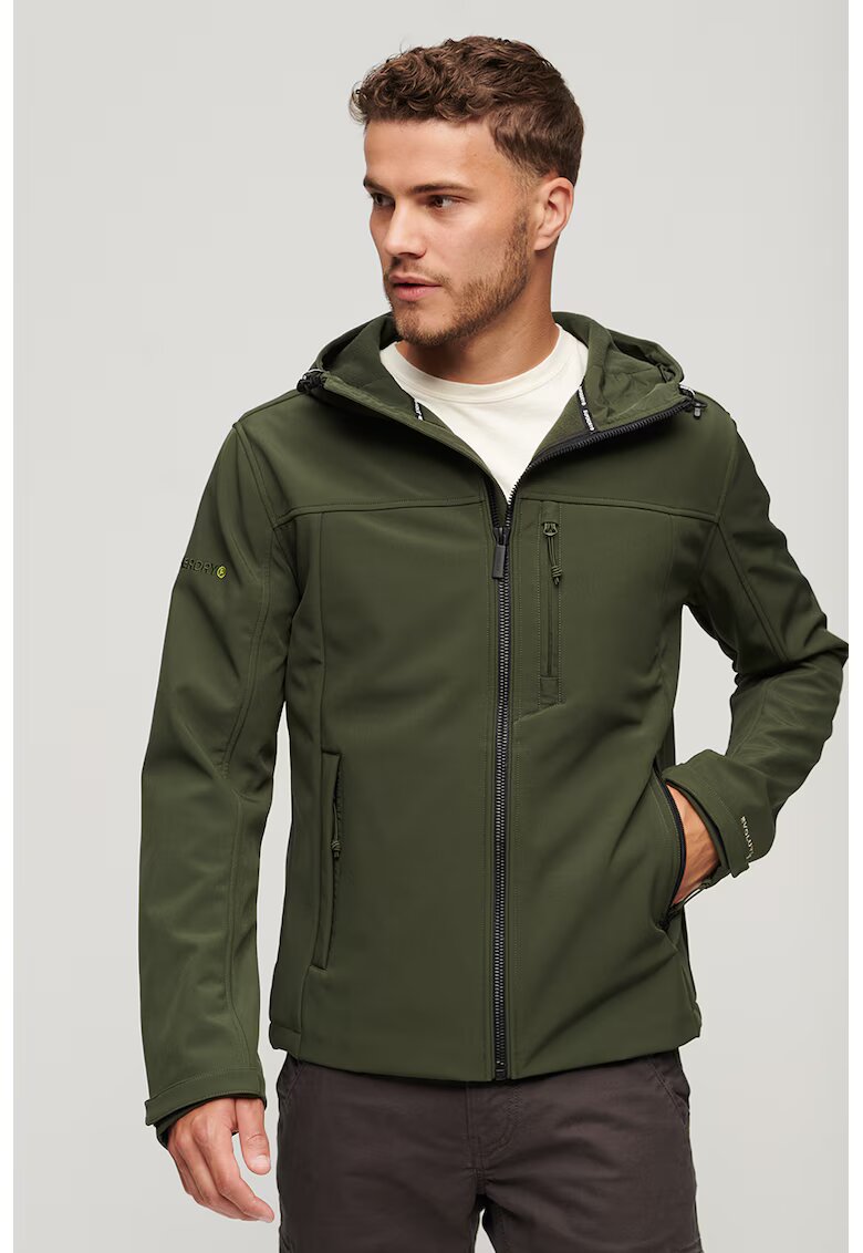 Superdry  Co Яке Softshell с качулка и лого