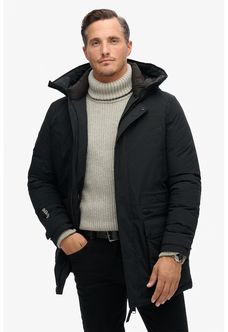 Superdry  Co Зимно яке с качулка и бродирано лого
