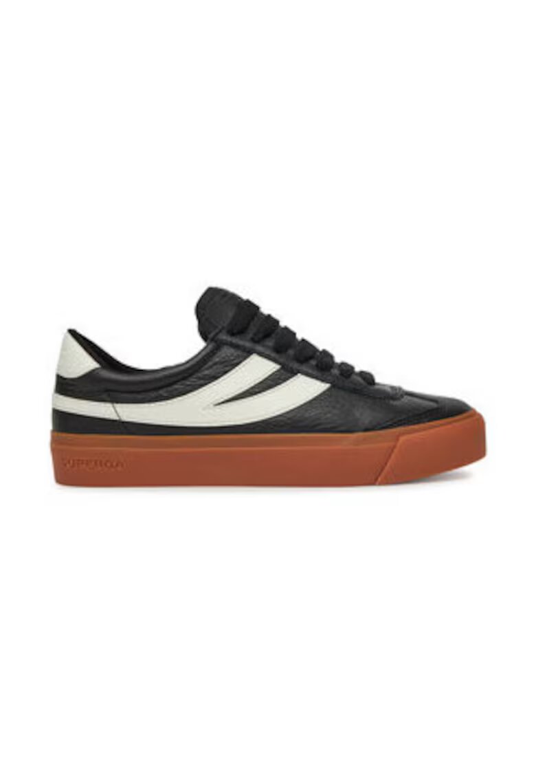 Superga Дамски кецове 305448798 - Естествена кожа - Черен