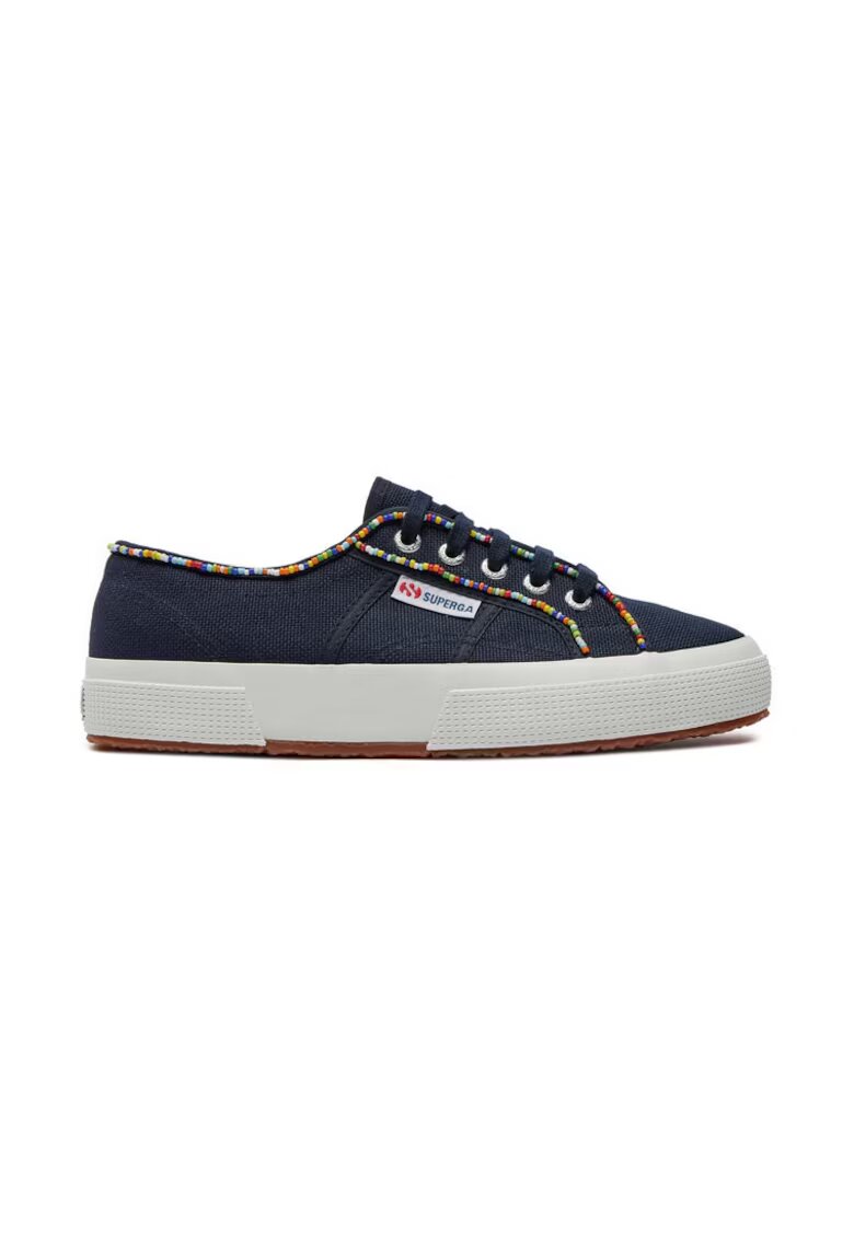 Superga Дамски маратонки - 303820 - Текстил - Тъмносиньо/Бяло