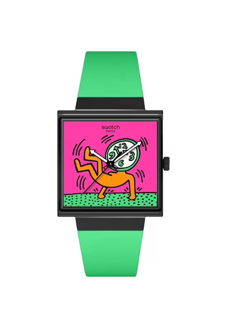 Swatch Часовник Originals SO34Z102 - автоматичен механизъм - керамична рамка
