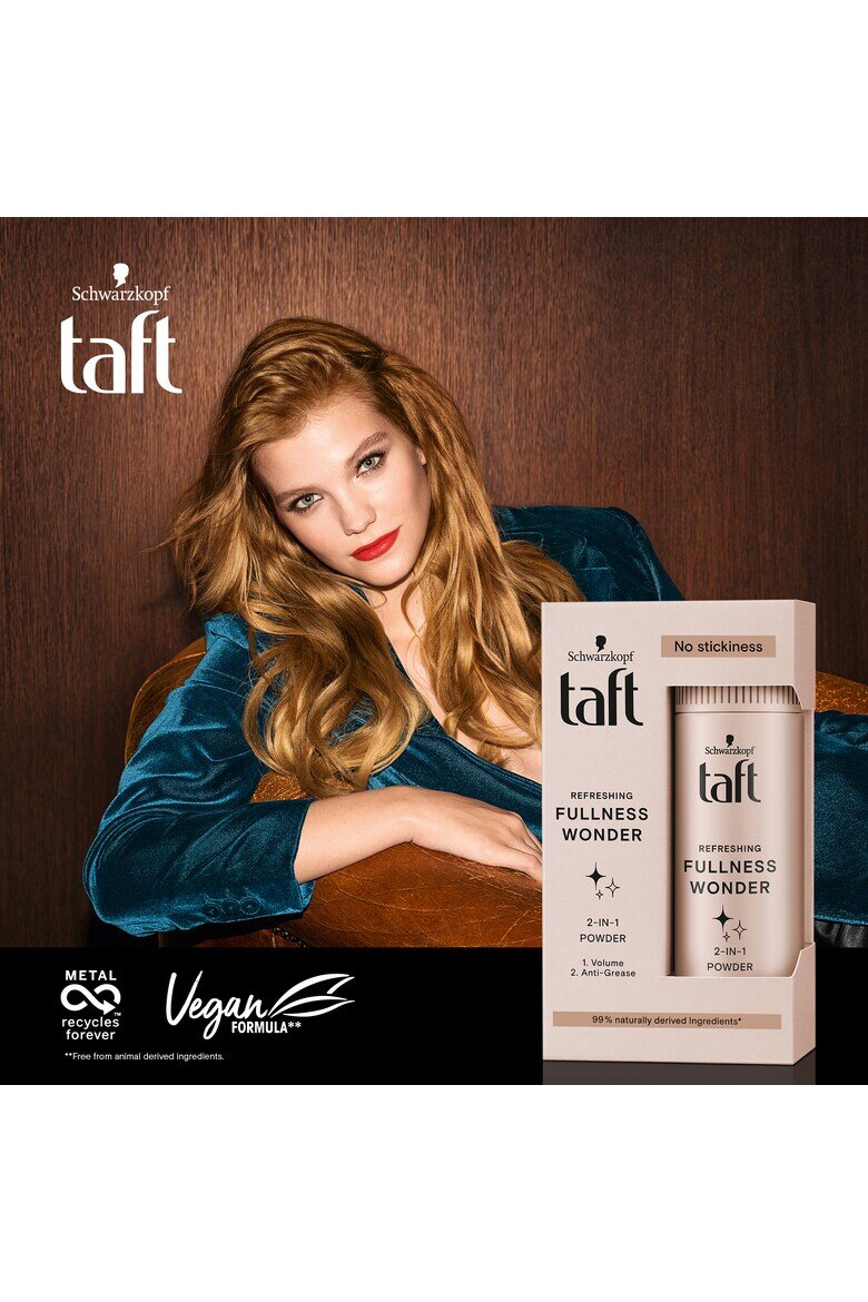 Taft Стилизираща пудра за коса 2 в 1 Fullness Wonder За допълнителен обем и освежаване 10 гр