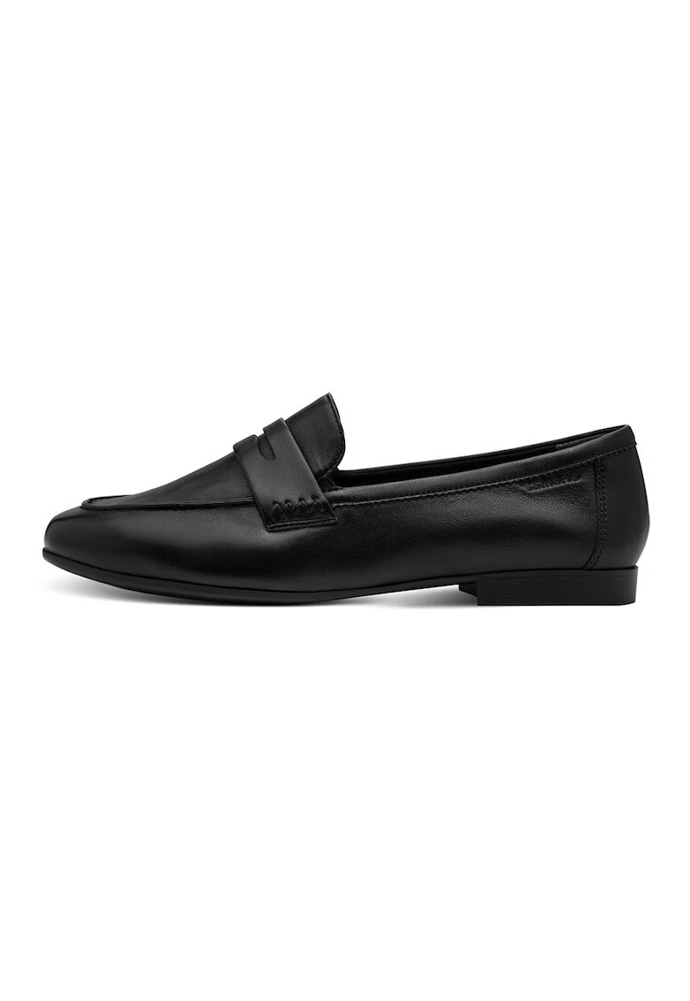 Tamaris Мокасини от кожа Uni - Черен