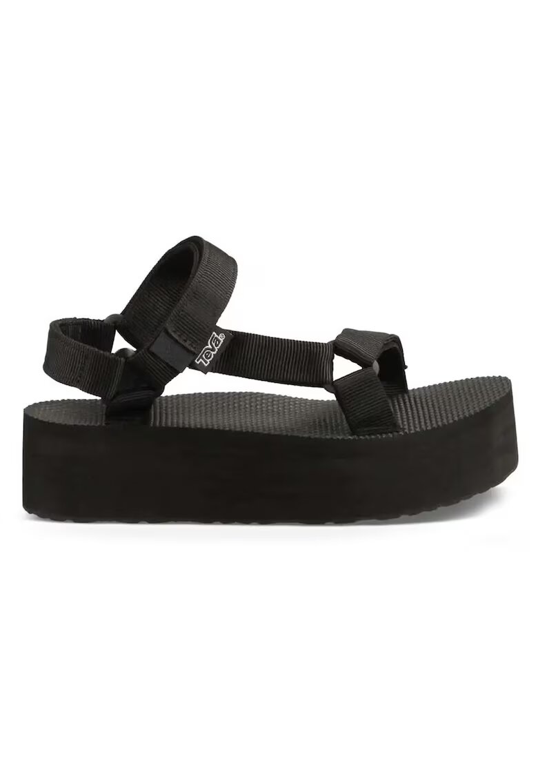 Teva Текстилни сандали Universal със скосена платформа и велкро - Черен