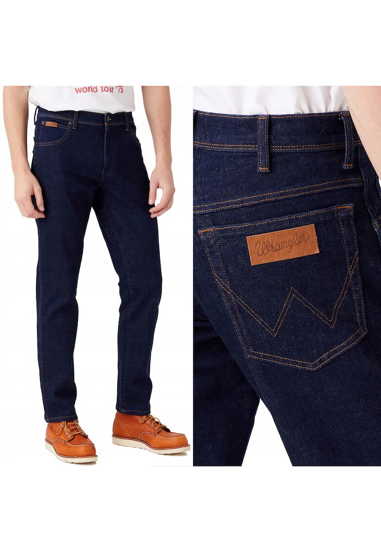 Texas Slim Мъжки панталони Wrangler тъмносин - слим - Син