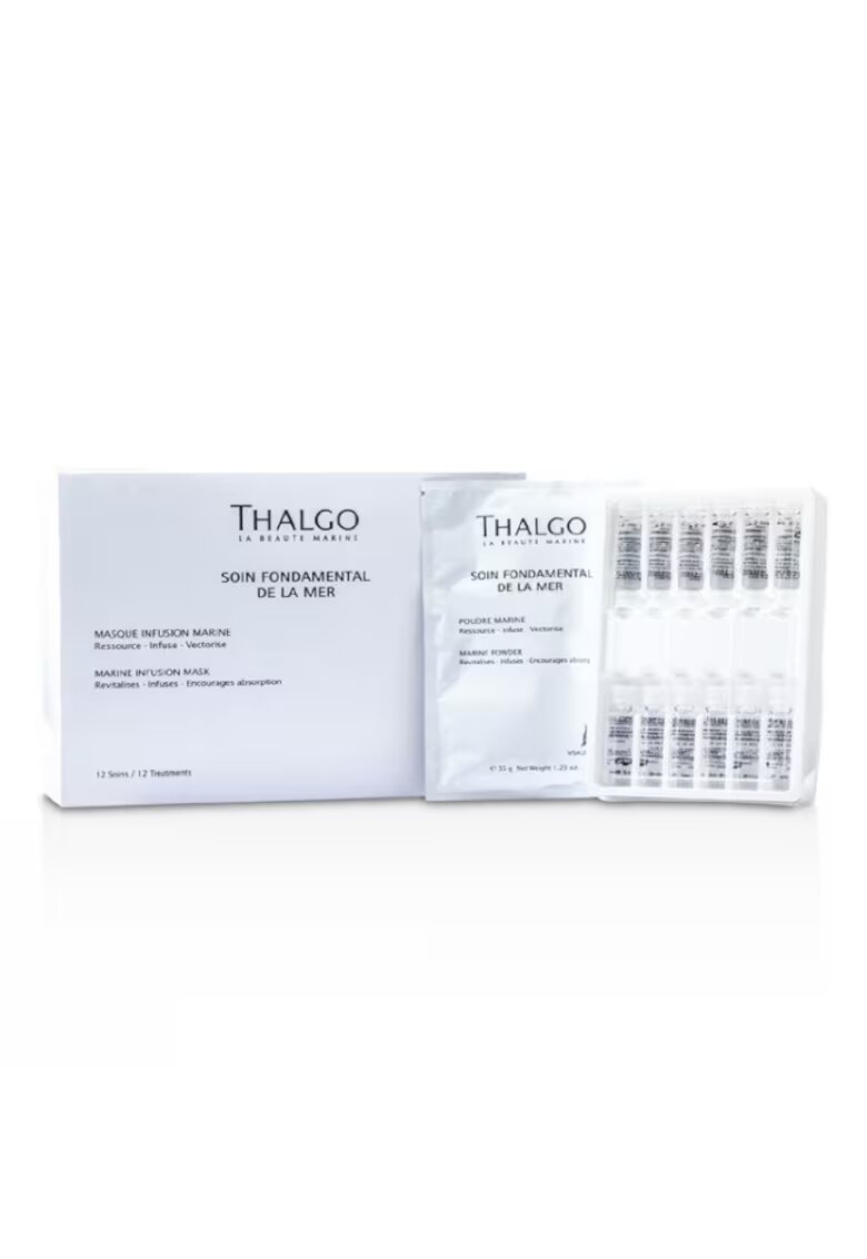 Thalgo Терапия за лице Oligo Marine - Маска на прах Oligo Marine - Морска - Инфузионна - 12 х 35 г/12 х 5 мл