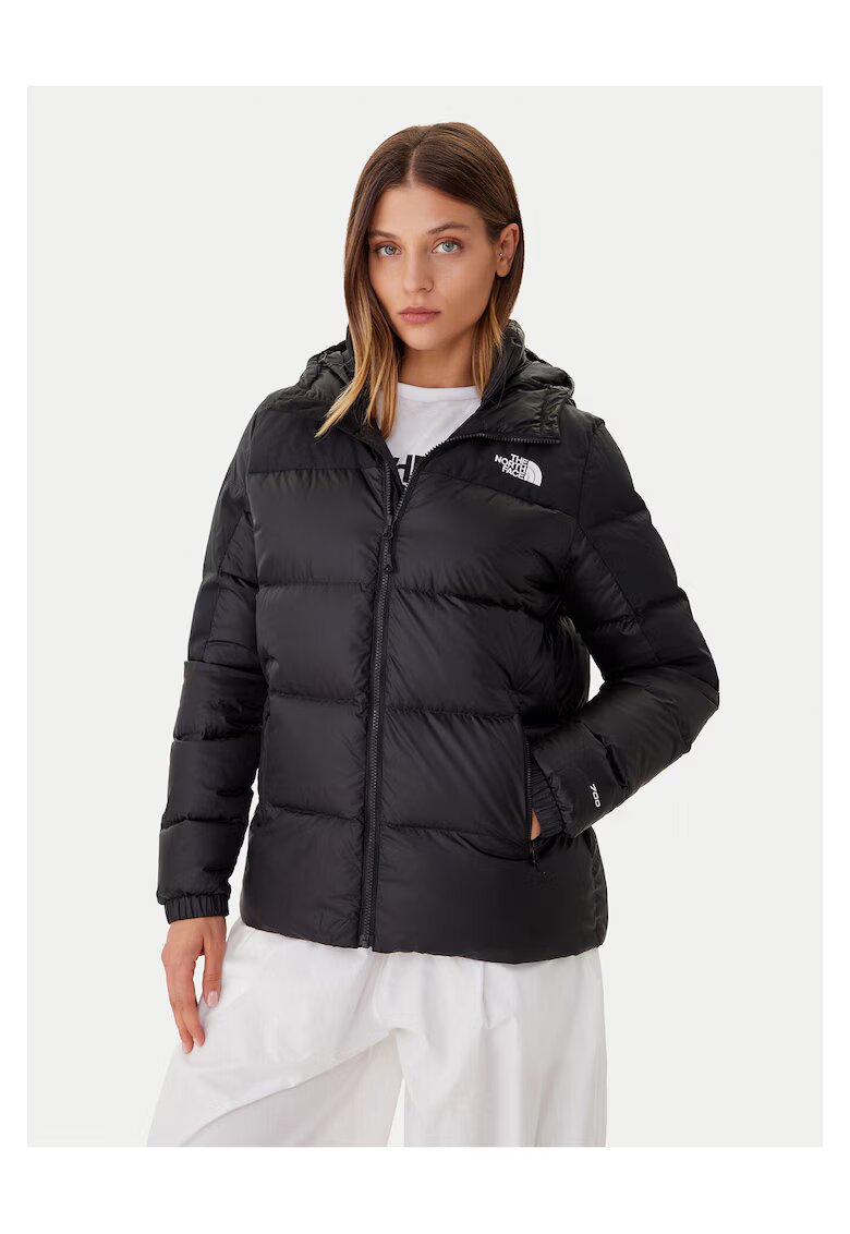 The North Face Дамско пухено яке черно - лек материал