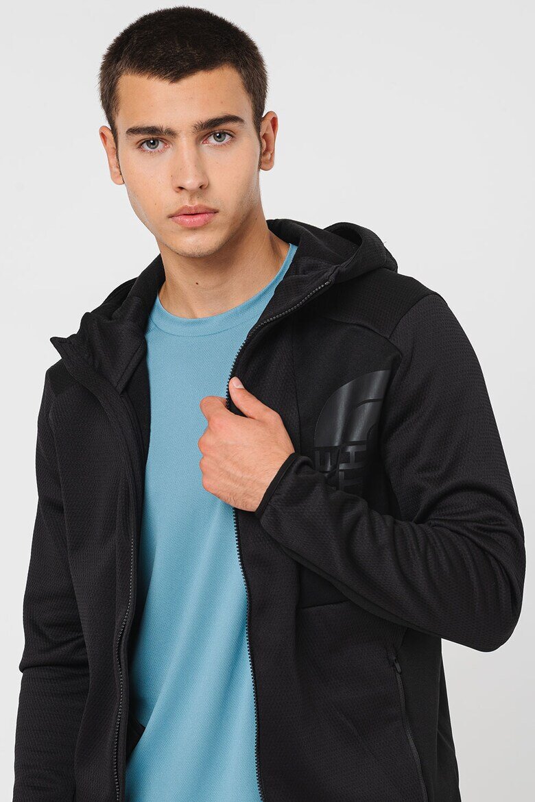 The North Face Худи Merak за хайкинг с цип Черен меланж