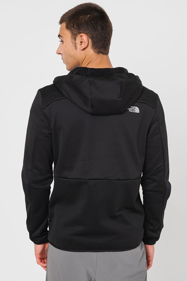 The North Face Худи Merak за хайкинг с цип Черен меланж