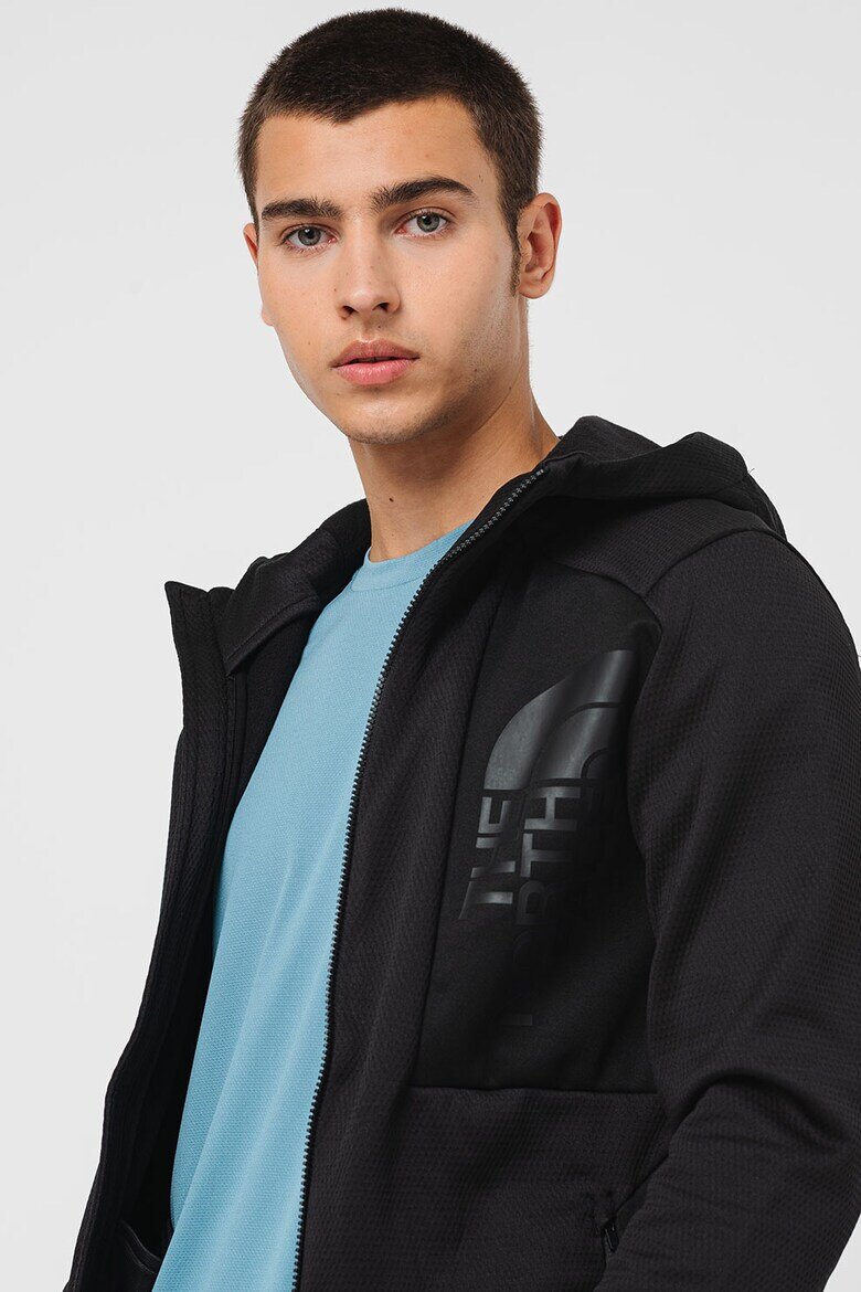 The North Face Худи Merak за хайкинг с цип Черен меланж