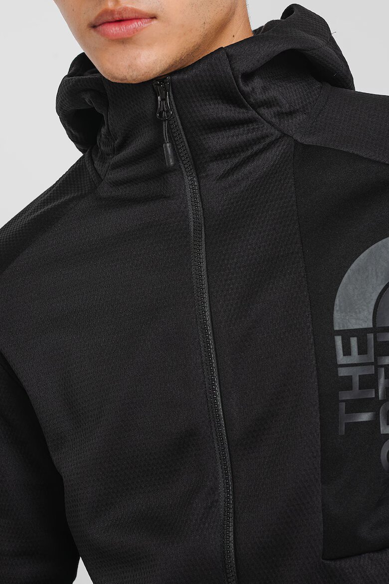 The North Face Худи Merak за хайкинг с цип Черен меланж
