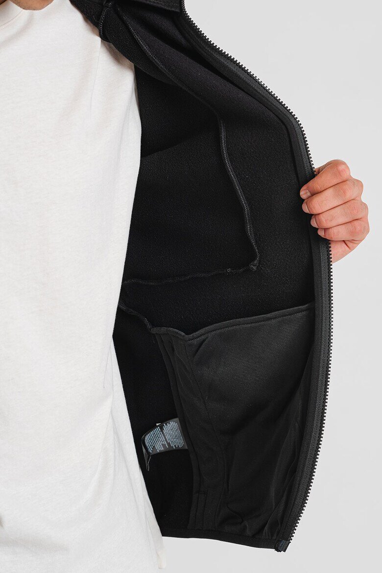 The North Face Худи Merak за хайкинг с цип Избеляло черно