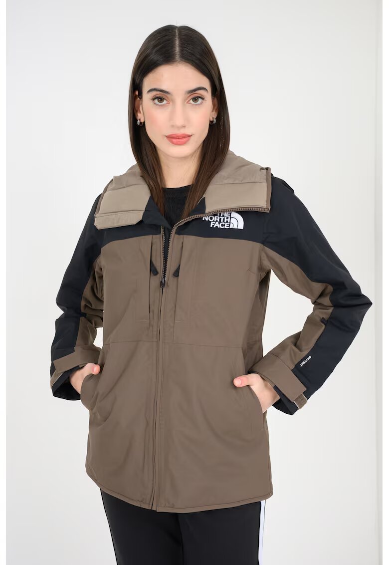 The North Face Изолирано ски яке Namak с качулка - Тъмнокафяв/Черен