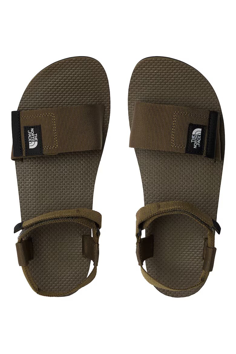 The North Face Равни сандали с лого Тъмно каки