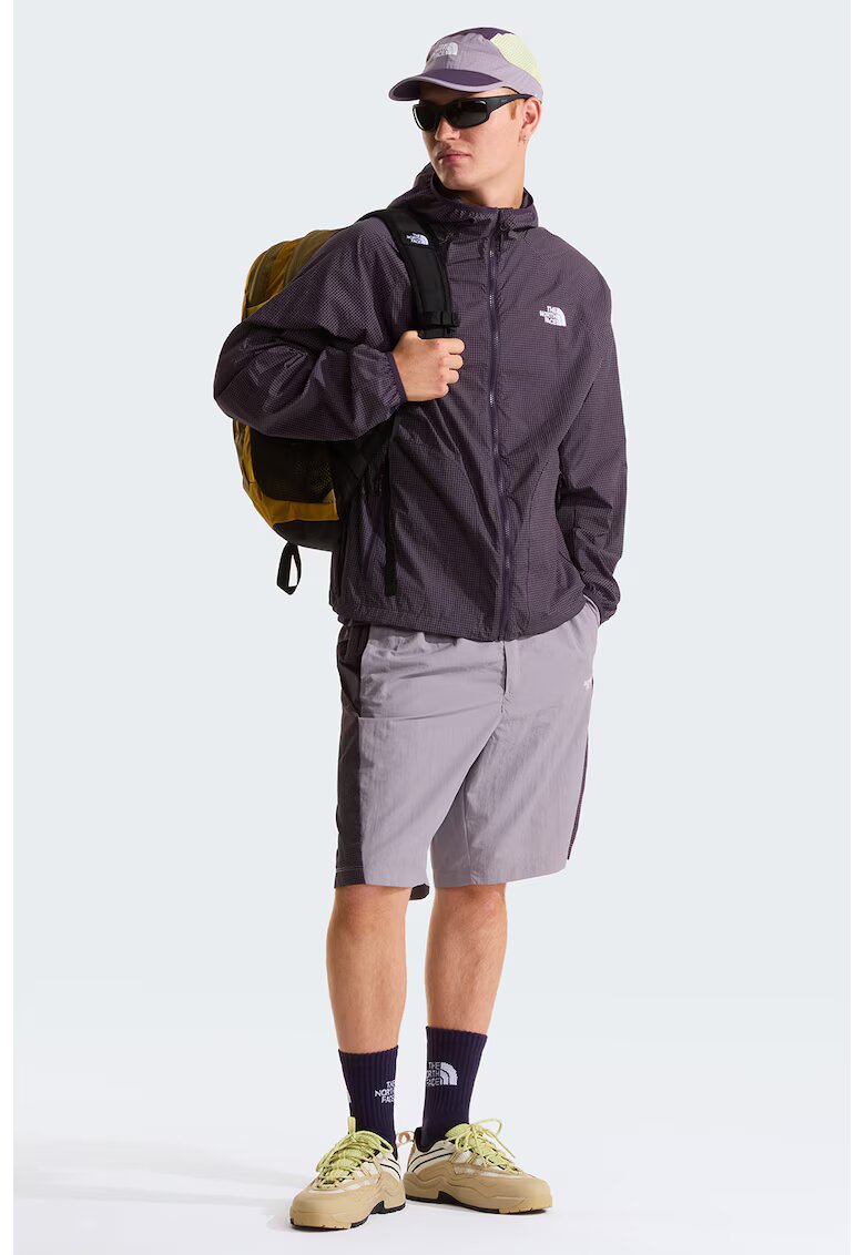The North Face Свободни найлонови шорти с колан - Бледовиолетов