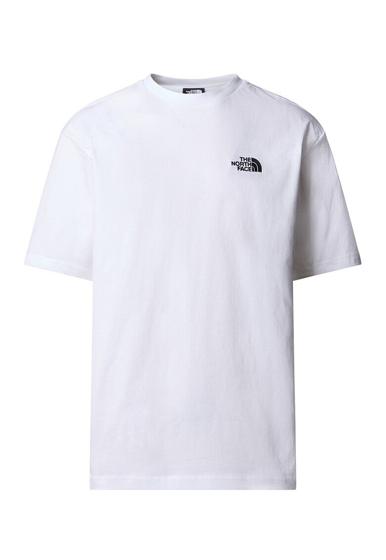 The North Face Тениска с овално деколте - Бял/Черен
