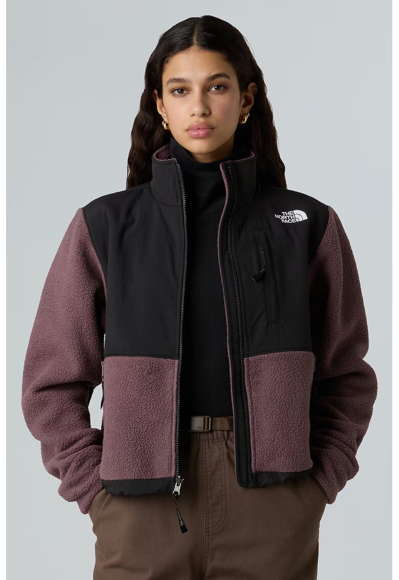 The North Face Яке Retro Denali с цип - Черен/Тъмновиолетов
