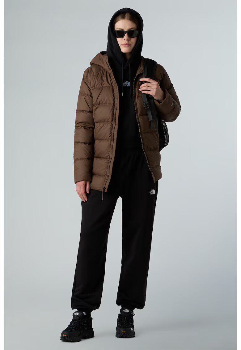 The North Face Зимно яке Hyalite за хайкинг с пухена вата - Тъмнокафяв