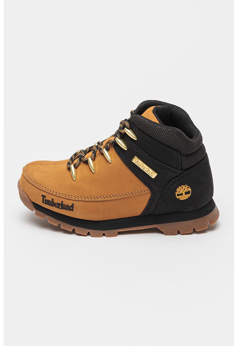 Timberland Боти Euro Sprint с връзки - Черен/Карамел